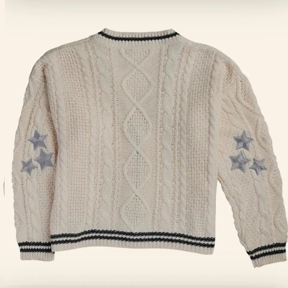 LAST 1! Cable Cream Star Cardigan made famous by Taylor Swift - Picture 7 of 8